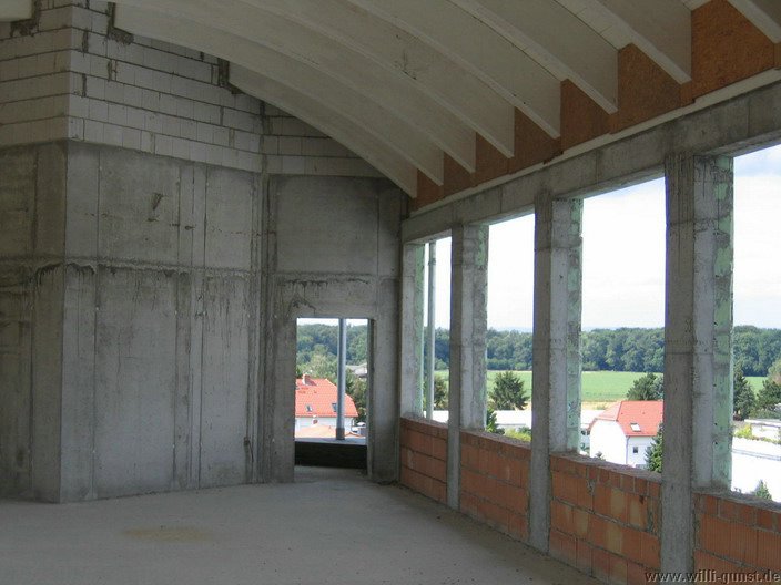 19 - Untersicht Dachkonstruktion Richtung Treppenhausbereich